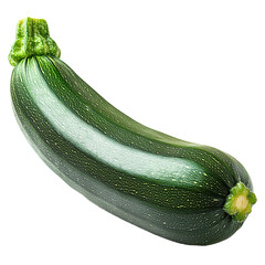 Poster - a zuchini isolated on transparent background, side view