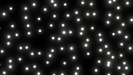 Canvas Print - Beautiful Abstract Fluid Waving Monochrome Particles Background 4K
