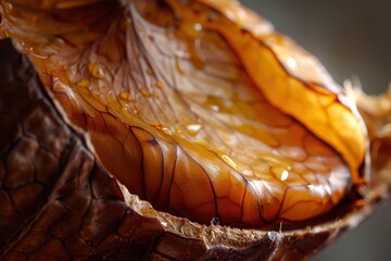 Poster - Close up photo of chestnut husk