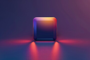 Poster - A vibrant design featuring a red and blue square on a deep purple background, great for creative projects