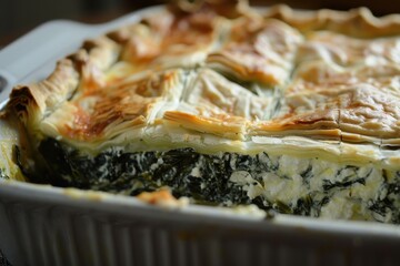 Sticker - Delicious spinach pie with ricotta cheese