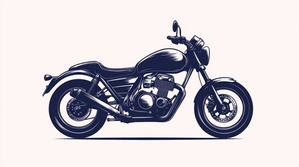 Wall Mural - Motorcycle illustration