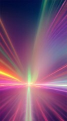 Wall Mural - bokeh scene of glowing cosmic frequencies