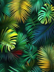 Wall Mural - Palm Leaf Fronts