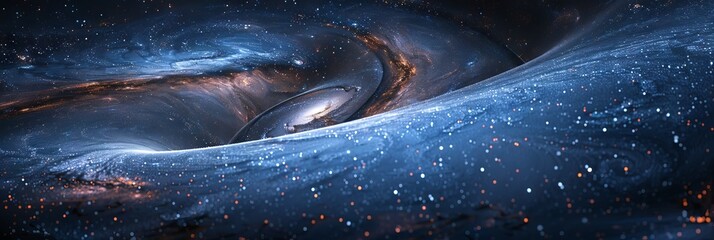 the mobius cosmic loop, fantastic science, mathematics concept, mobius strip