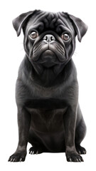 Wall Mural - PNG Pug dog mammal animal.