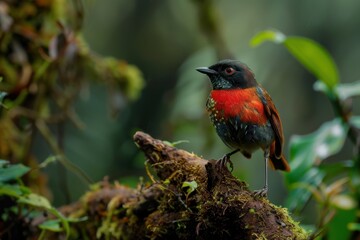 the bird is on a chilean branch