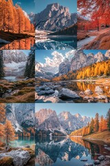 Canvas Print - Mountain Range Landscape Photos