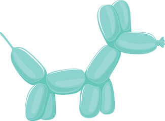 Canvas Print - Balloon dog toy. Inflatable animal funny shape