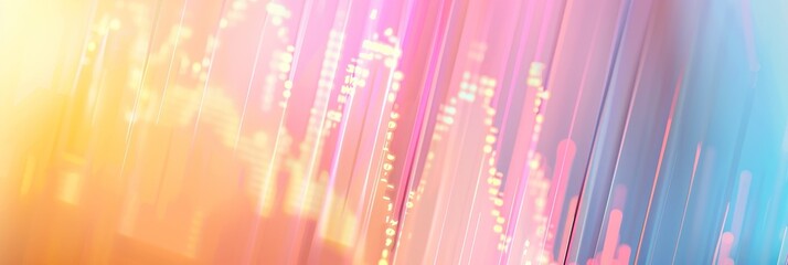 Poster - Abstract background with vibrant colors, lines, and blurred lights, symbolizing energy, movement, technology, innovation, and digital art.