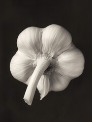 Poster - Black and White Flower