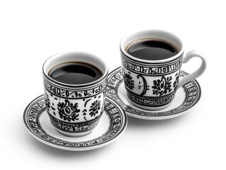 Poster - Coffee Cups on Saucer