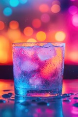 Poster - Glass of Ice on Table