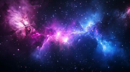 Wall Mural - colorful nebula galaxy