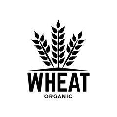 Canvas Print - wheat / grain icon vector logo design template