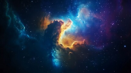 Wall Mural - colorful nebula galaxy