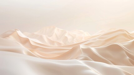 Poster - The gentle curves of a rose gold surface create a tranquil landscape in soft, flowing gradients