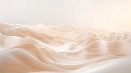 Poster - A breathtaking landscape showcases soft rose gold and warm topaz gradients, creating a serene atmosphere at dawn