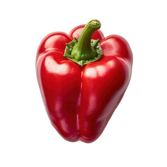 Wall Mural - sweeit red pepper  isolated on transparent background, side view