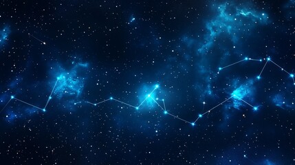 Wall Mural - a breathtaking view of the night sky filled with bright stars and constellations