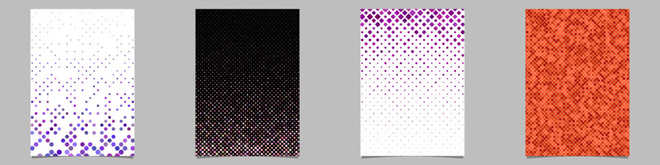 Fototapete - Abstract geometrical brochure background collection
