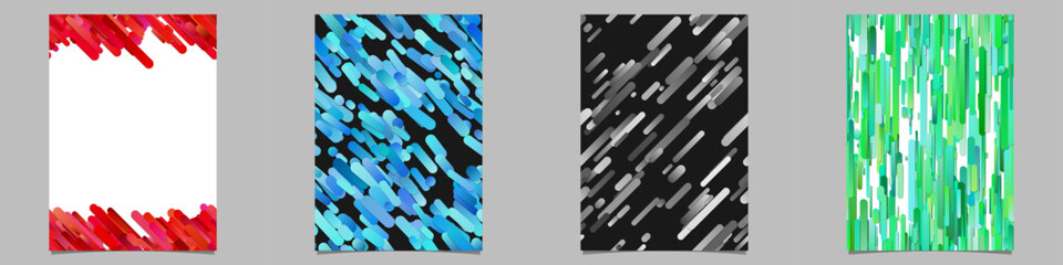 Poster - Gradient stripe brochure background collection