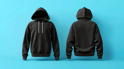  hoodie for print presentation mock-up, flat lay. 