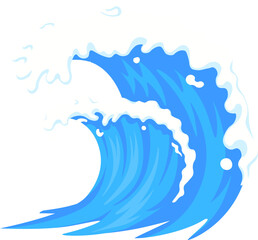 Poster - Swirl icon. Wave icon. Flat style.