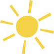 © 123levit - Sun icon. Flat style. Weather sign.