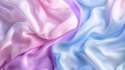 Canvas Print - soft flowing silk fabric