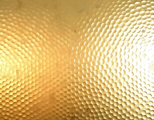 Sticker -  hammered effect background in gold create with ai