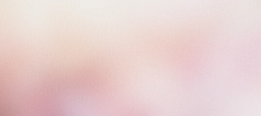Poster - blurred background with light pink and white gradient, noisy minimalist retro banner