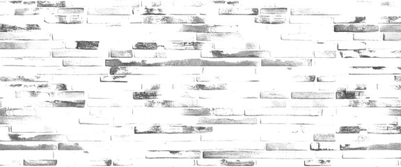 Sticker - Vector white brick wall with light gray shades seamless pattern surface texture background and white brick wall tile pattern texture seamless wallpaper.