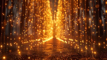 gold shiny lights