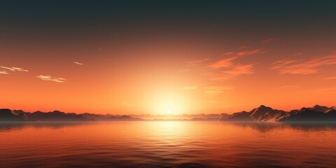 Wall Mural - Sunset Over Calm Water