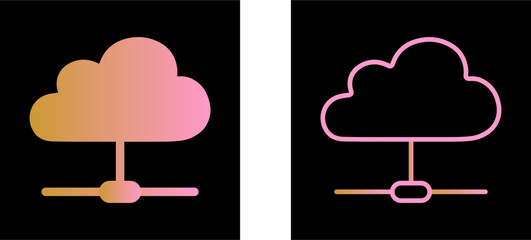 Wall Mural - Cloud Vector Icon