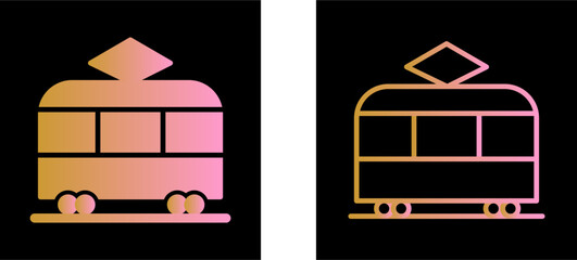 Wall Mural - Tram Vector Icon