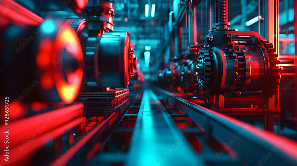 Manufacturing Line Creativity agile production in modern manufacturing line setup Stock Illustration ...