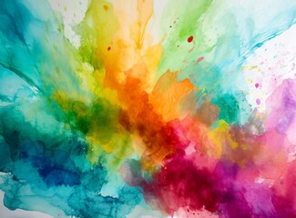 Poster - Multicolored Paint Design Background