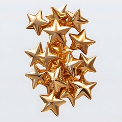 Wall Mural - Golden Stars Cluster.