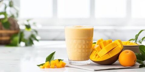 Poster - Mango Smoothie: Refreshing Tropical Delight