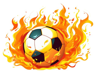 Sticker - PNG Football sports fire explosion.