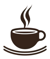 Poster - PNG Coffee cup drink logo.