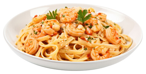 Sticker - PNG Spaghetti seafood shrimp pasta.