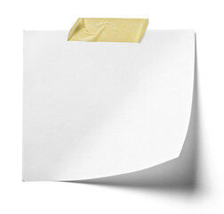 Poster - note tape adhesive blank paper label message background post notice reminder office notepad memo page empty notepaper white notebook sticky business