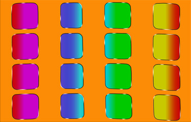 Poster - Multicolor squares simple abstract background