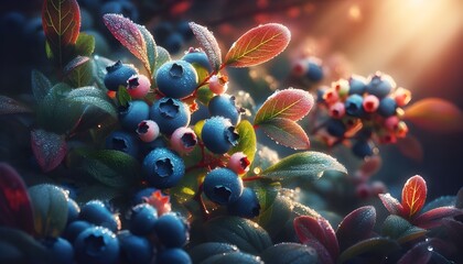 Poster - blueberry fruit