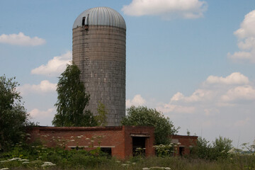 Abandoned silo in the countryside of Mozhaysk, Russia