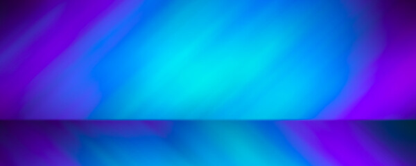 Wall Mural - abstract cool blue background with stage