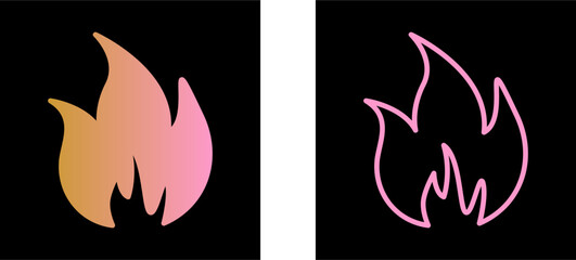 Wall Mural - Flame Vector Icon